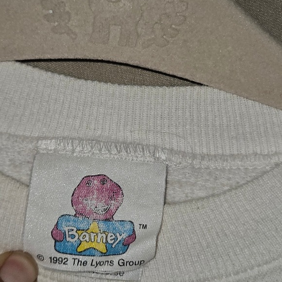 Vintage Barney Sweatshirt Crewneck Kids Size 5-6 - Picture 9 of 11
